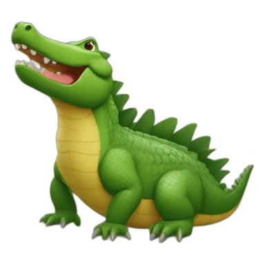 Capibarra sur crocodile sticker