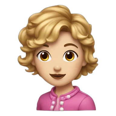 Bisou sur la joue sticker