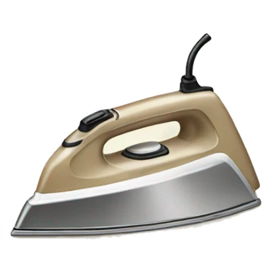 Beige iron for ironing sticker