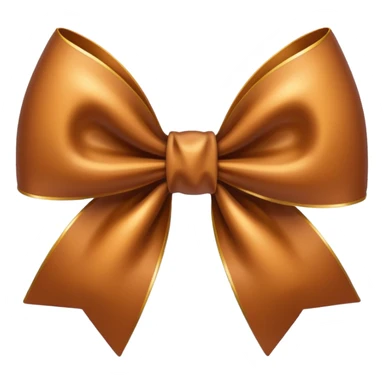 Crie um emoji de laço marrom sticker