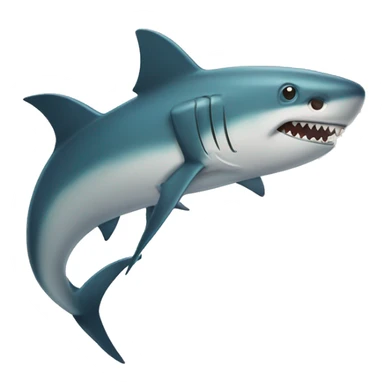 Tiburón con una espada sticker