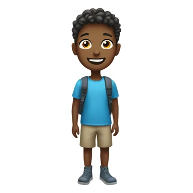 boys smiling in outdoor fun sticker