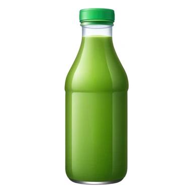 Bottle green juice sticker