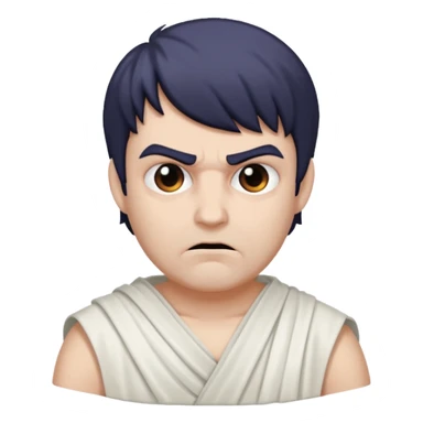 evil man with greek toga sticker