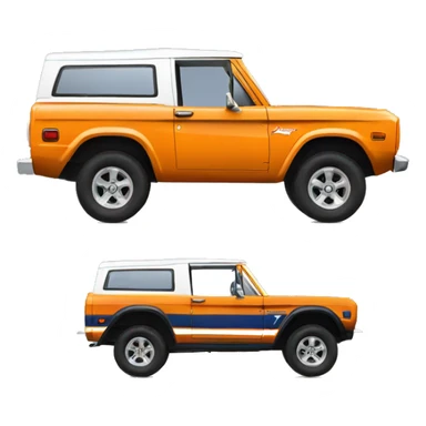 A bronco car sticker