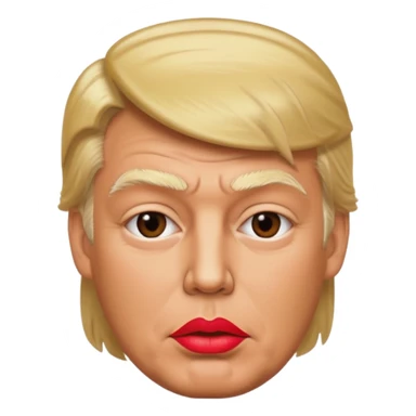 A Donald trump con pintalabios  sticker