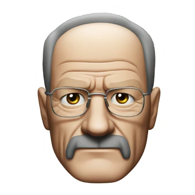 Walter white looking souless into us sticker