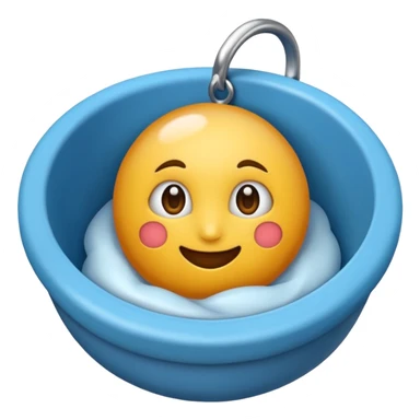 Emoji Sigma con una mandíbula muy marcada y con una ceja levantada y la otra abajo sticker