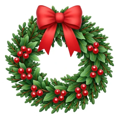 christmas wreath sticker