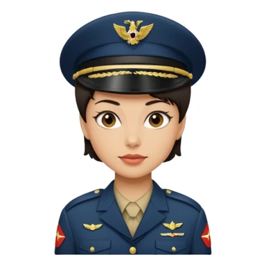 female soldier hair style with out cap sticker