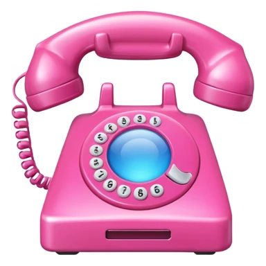pink phone call caller id bubble sticker