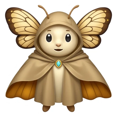 moth cloak character slow confident clap sticker