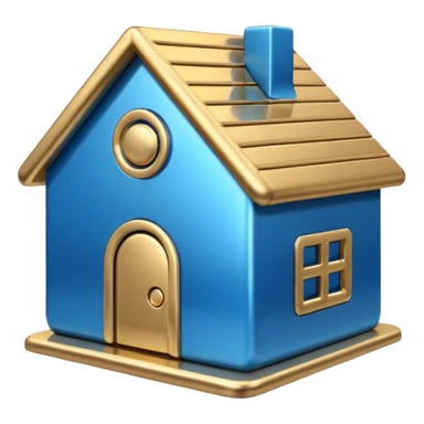 home 3d icon sticker