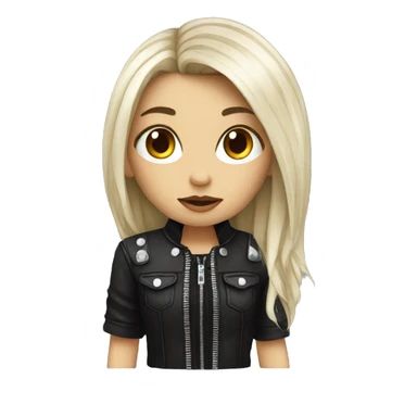 girl rockstar with emo style sticker