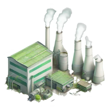 ecological factory sticker