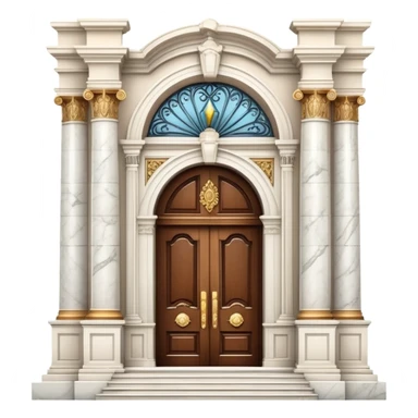 luxury mansion with grand entrance sticker