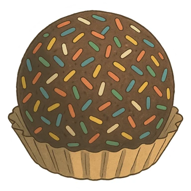 romkugle med tivoli drys i ghibli stil sticker