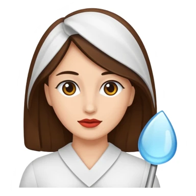 Zezette de femme blanche brune sticker