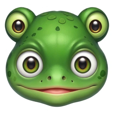 egy fogyatékos békafej ami cuki sticker