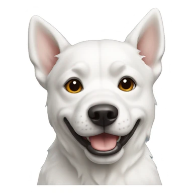 white maltain dog  sticker