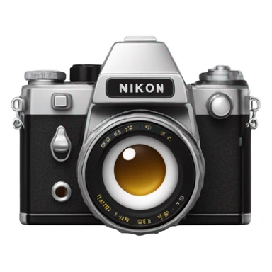 Retro Nikon FE2 camera sticker