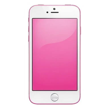 Pink Smart Phone, Blank Screen sticker