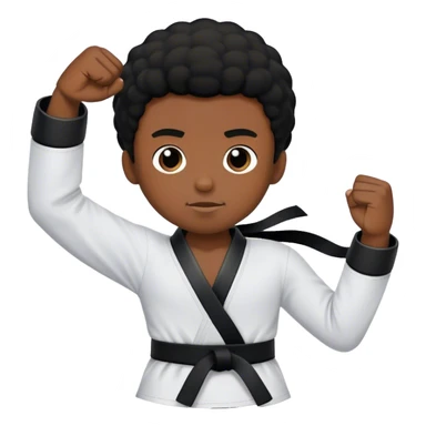 Karate kid black belt named Kaedyn sticker