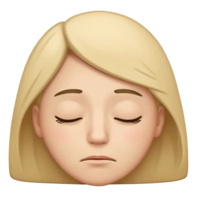 Tired happy face sticker