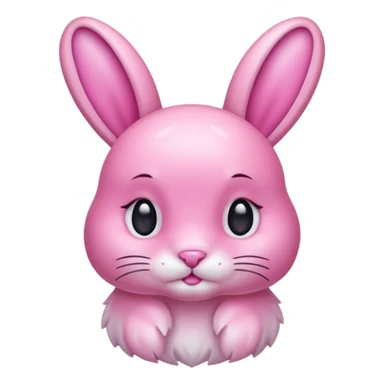  crystallized bunny pink sticker