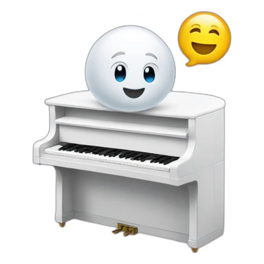 casper with a piano sticker