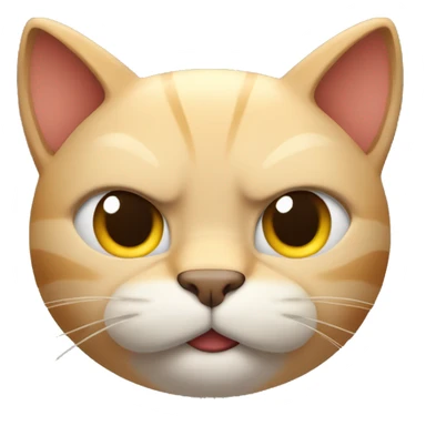 Cat with lots of muscles flexing biceps sticker