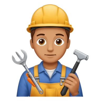 person Repairing a tool sticker