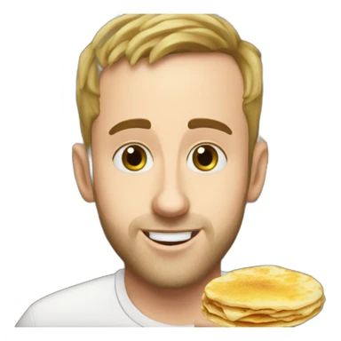 Squeezie qui fait des crêpes sticker