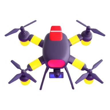 drone with neon Las Vegas lights in the background sticker