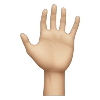 hand reaching sticker