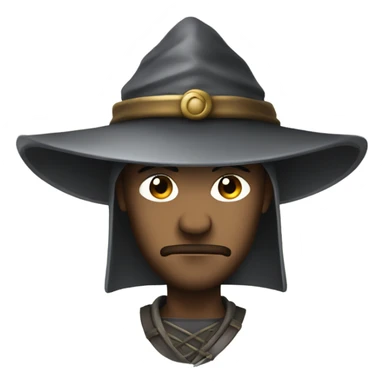 mysterious swordsman with hat sticker