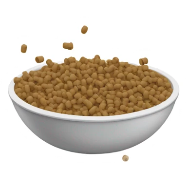 bowl of dog food sticker