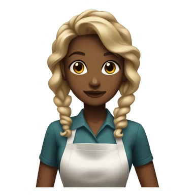 aesthetics girl barista sticker