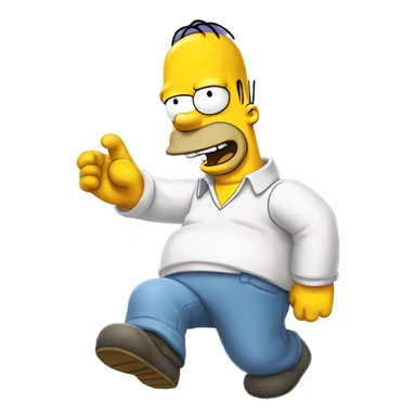 Homer Simpson happy sticker