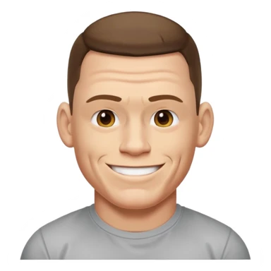 John cena emoji wearing t-shirt u can't c me sticker