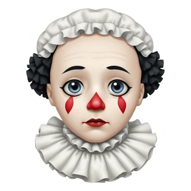 sad pierrot sticker