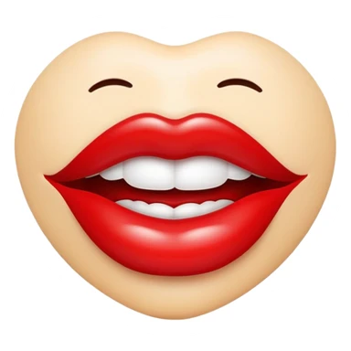 kiss lip sticker