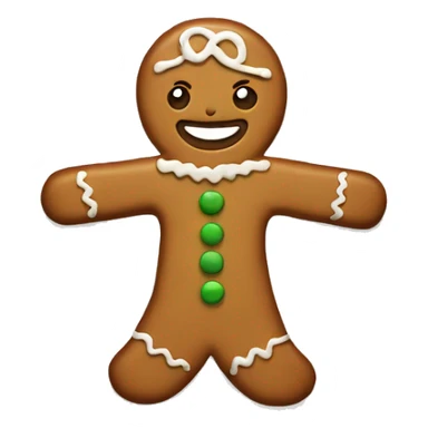 gingerbread girl cookie  sticker