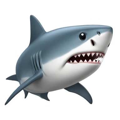 Shark with a hoodie sticker