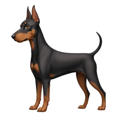 A doberman dog sticker