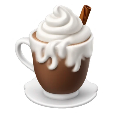 Hot coco with whip cream  sticker