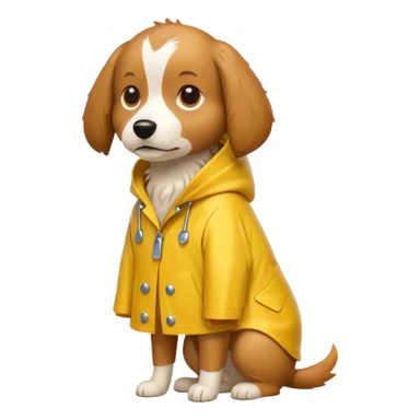 dog in yellow rain coat



 sticker