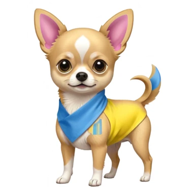 Pansexual flag chihuahua sticker