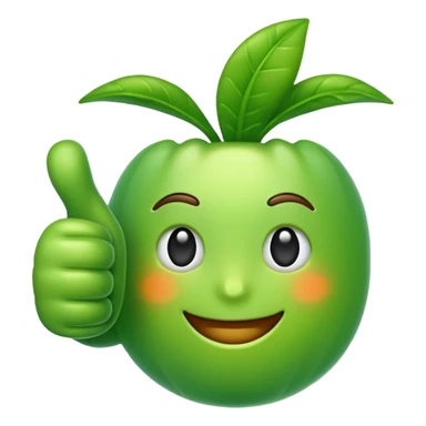 green thumbs up emoji sticker