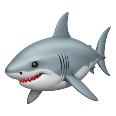 Tiburón con ojos de corazon sticker